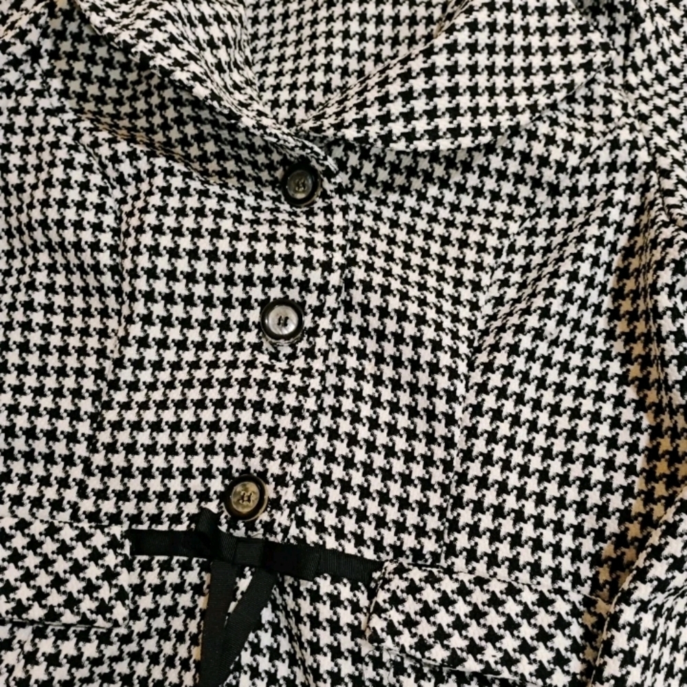 Chic Houndstooth Blazer - image 3